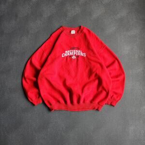 Vintage 2003 Ohio State National Champions Red Sweatshirt XL